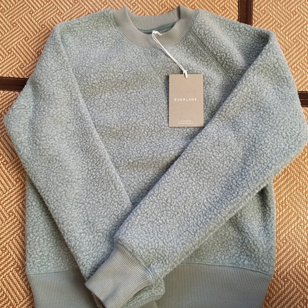 Everlane ReNew Raglan Fleece sweatshirt size XXS